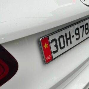 Biển xe ô tô khung inox