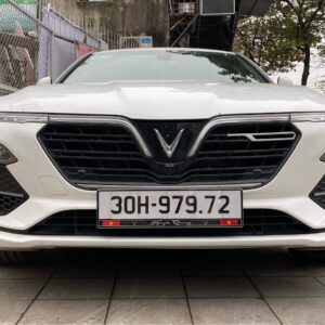 Biển xe ô tô khung inox