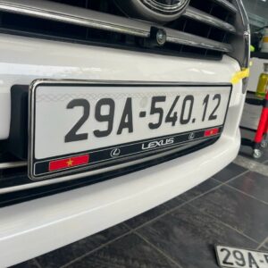 Biển xe ô tô khung inox